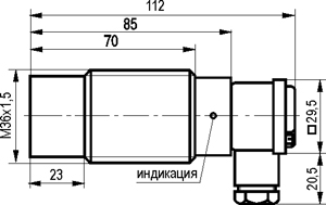 Габариты ISN ET91A-02G-18-L